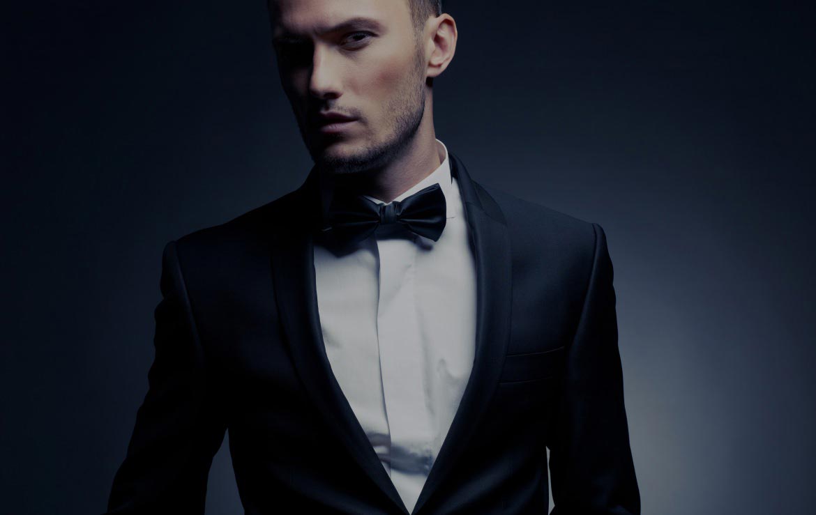 Man Dressed in Tuxedo
